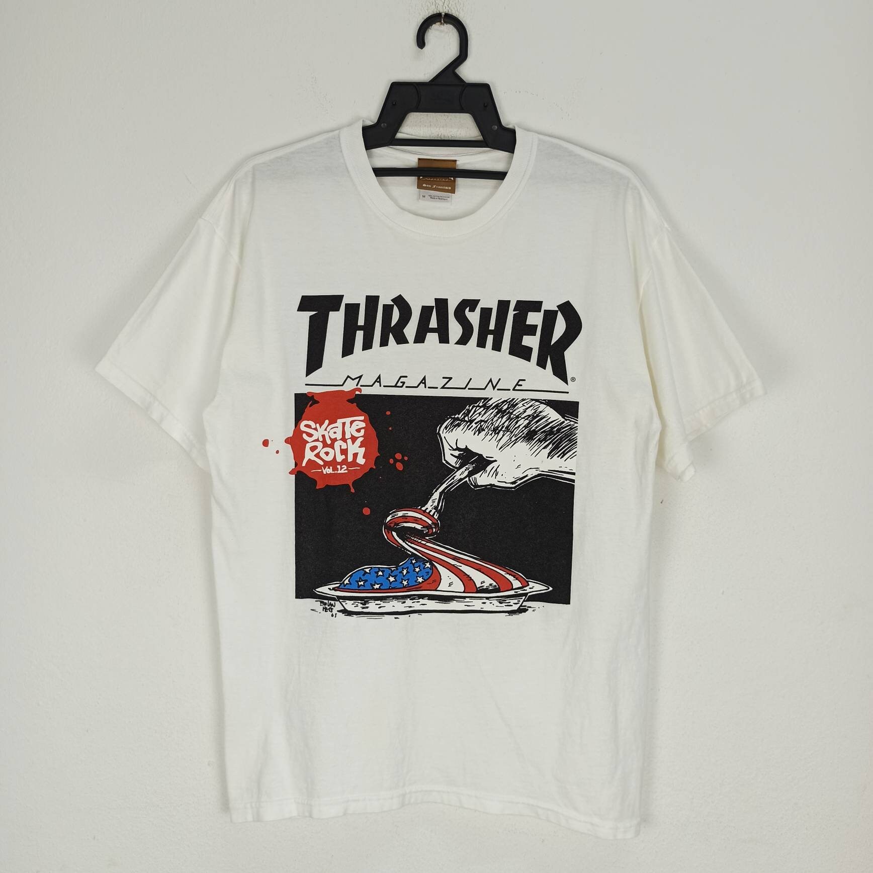 Thrasher Magazine San Francisco Skate Rock Flat USA | Etsy