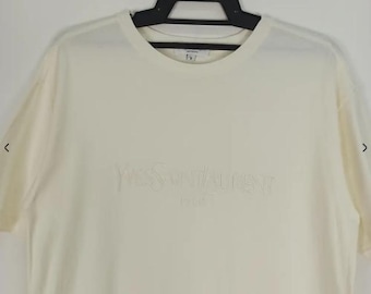 Vintage Yves Saint Laurent Big Logo Tshirt