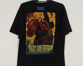 Rare Blizzcon Anaheim 2009 Staff Warcraft Game Promo Tshirt