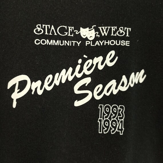 Vtg Stage West Community Playhouse Theater Arts Sweatshirt View 3