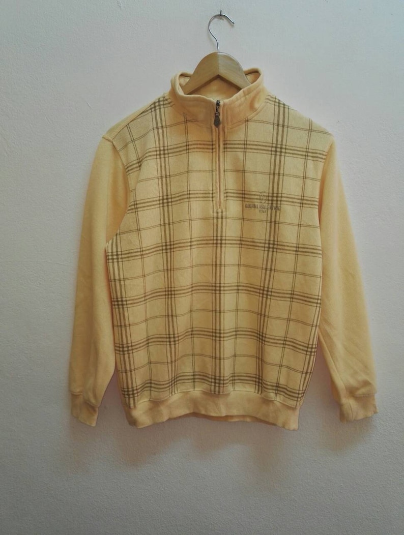 ss096 Vintage Gianni Valentino Sweatshirt Small Logo Good Condition Used