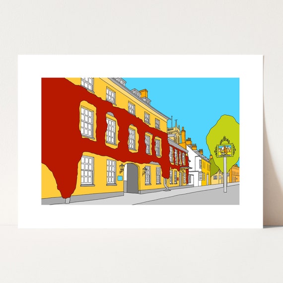 Woodstock Art Print Ready to Frame Oxfordshire Art Print Etsy