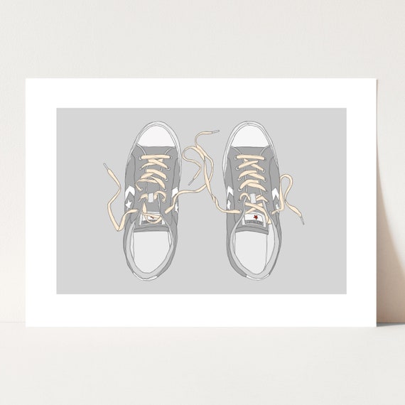 Converse hotsell shoe print