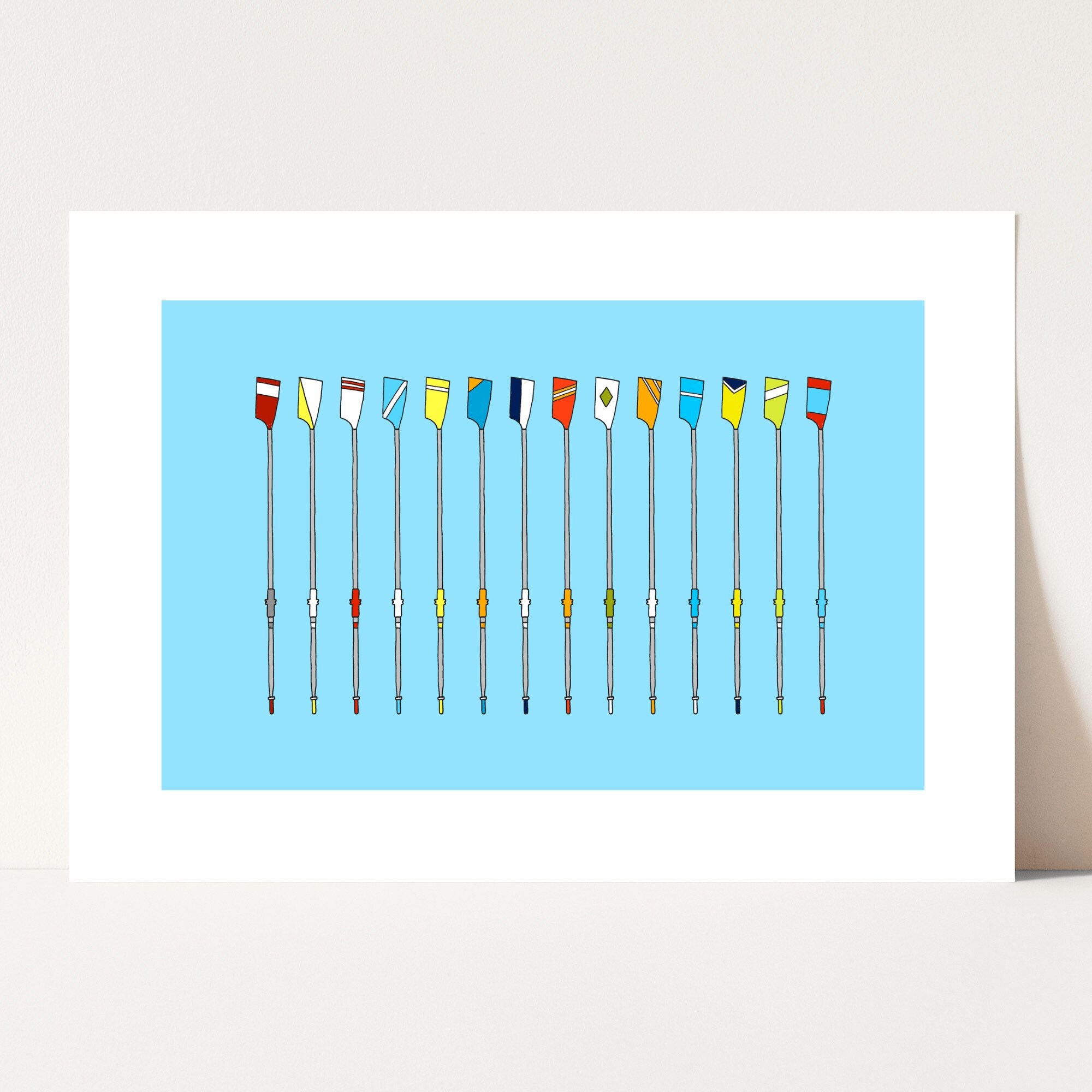 Rowing Gift, Rowing Poster, Rowing Print, Rowing Art, Rowing Blades, Rowing Oars, Henley, Henley