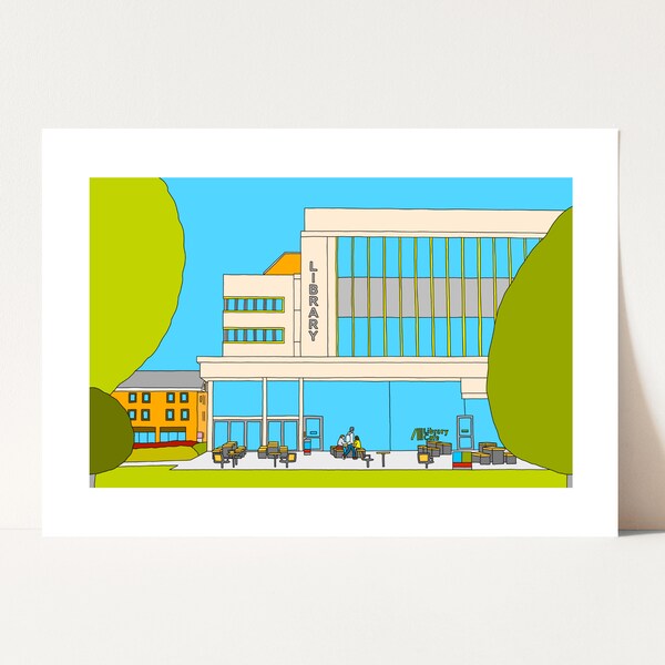 Reading University Art, Reading Illustration, The Library, Reading Uni, Graduation, Whiteknights Campus Reading, University of Reading