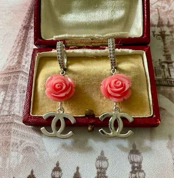 Boucle D'oreille En Bakélite Style Art Déco - Rare Et En Couches - Occasion Bon état