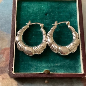 MODERNIST SCANDINAVIAN STERLING Vintage Earrings- Sterling silver- original design - hallmarks - Vintage earrings from France