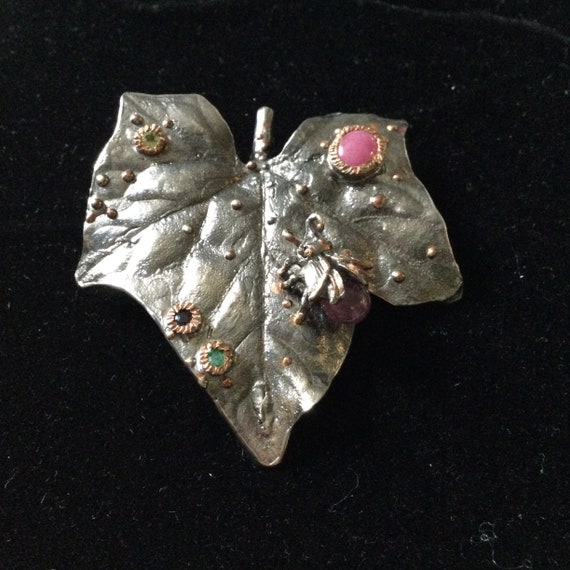 EXCEPTIONAL RUBY EMERALD Sapphire Sterling Unique… - image 2