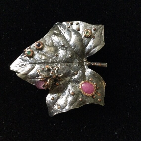 EXCEPTIONAL RUBY EMERALD Sapphire Sterling Unique… - image 7