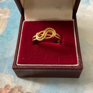 Anillo Art Déco c1930 FRANCIA Auténtico diseño vintage chapado en oro - Joya hecha a mano - Diseño original - Bonito efecto - de Francia