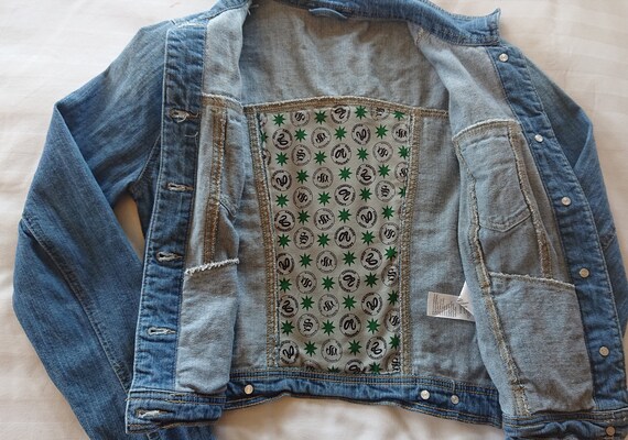 Harry Potter Slytherin Custom Denim Jacket Unique Gift Hogwarts