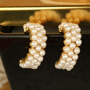 Bridal Turkish Handmade Pearl Earrings