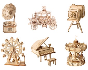 DIY 3D Wooden  Model Puzzles | Variety | Music | Carnival Rides | More