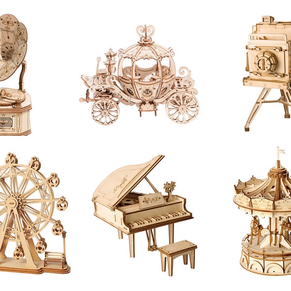 DIY 3D Wooden  Model Puzzles | Variety | Music | Carnival Rides | More