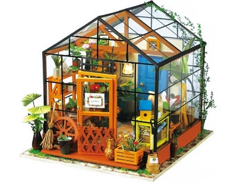 DIY 3D Wooden Miniature House Building Kit: Cathy&#39;s Flower House