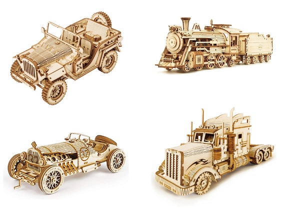 WOODEN.CITY - Wooden Truck Kit Model Cars to Build for Adults - Truck Model  Kits to Build for Adults - Car Model Kit Wooden 3D Puzzles for Adults 