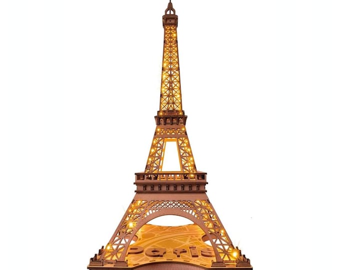 DIY 3D Puzzle Night of Eiffel Tower 164pcs