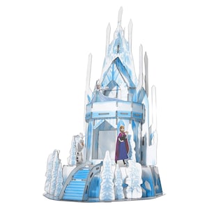 DIY 3D Disney Frozen 2 Ice Castle Puzzle | 47 Pieces | Hologram | 12 Inches Tall
