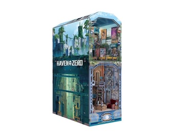 DIY 3D Wooden Miniature House Book Nook Kit: Haven Zero