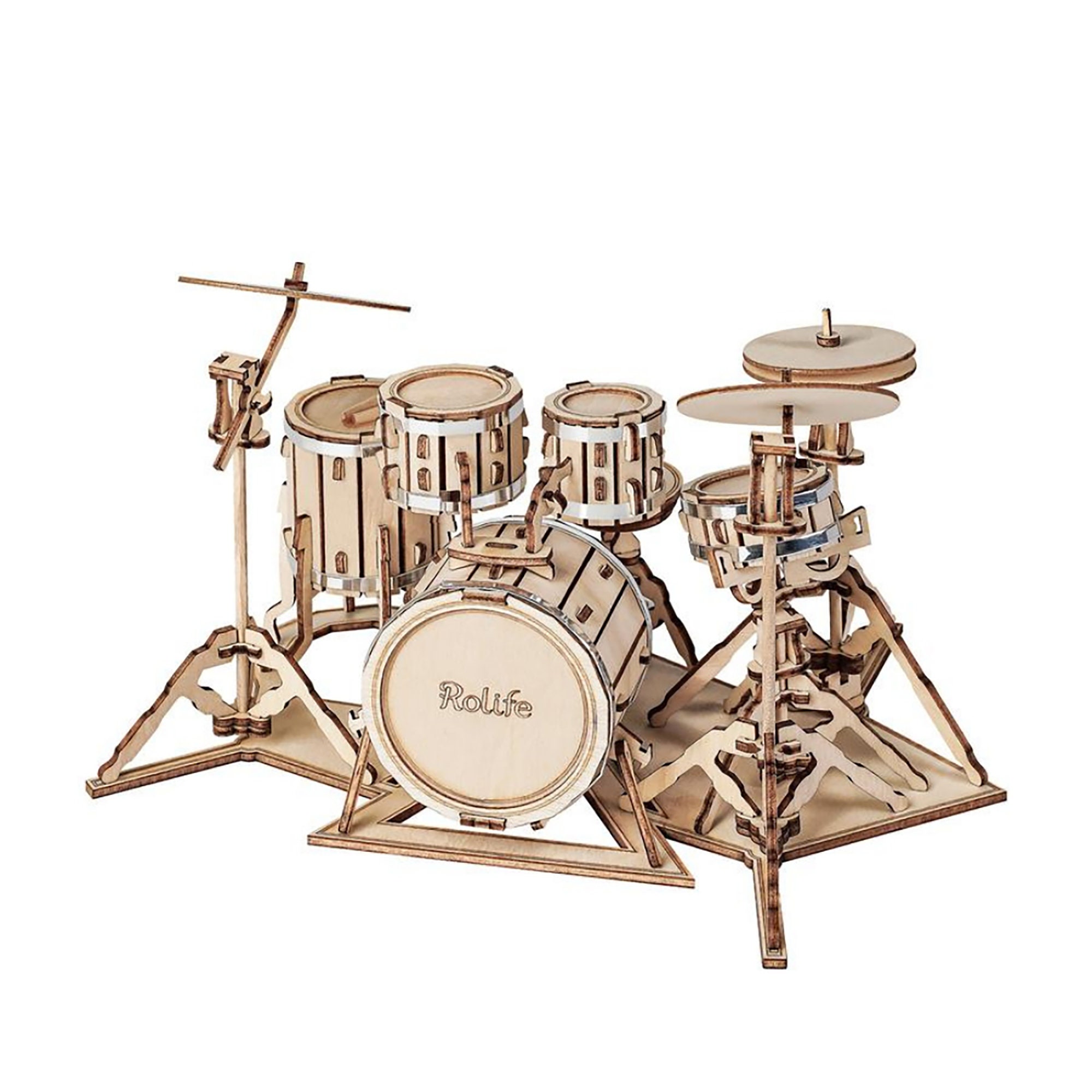 DIY 3D Wooden Musical Instruments Model Puzzle - Etsy