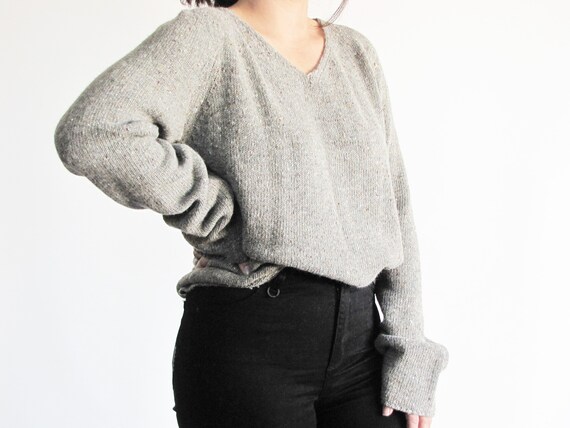 Minimal Sweater / Chunky Wool Knit 