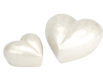 Urns Cremation Urn for Human animal pet Heart Shape Aluminum 3inch with Velvet box