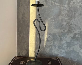 Hand Forged Iron Candle Stand - Scandinavian Viking Style