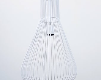 Cage Pendant Light, Vintage Industrial Bronze Hanging Lamp