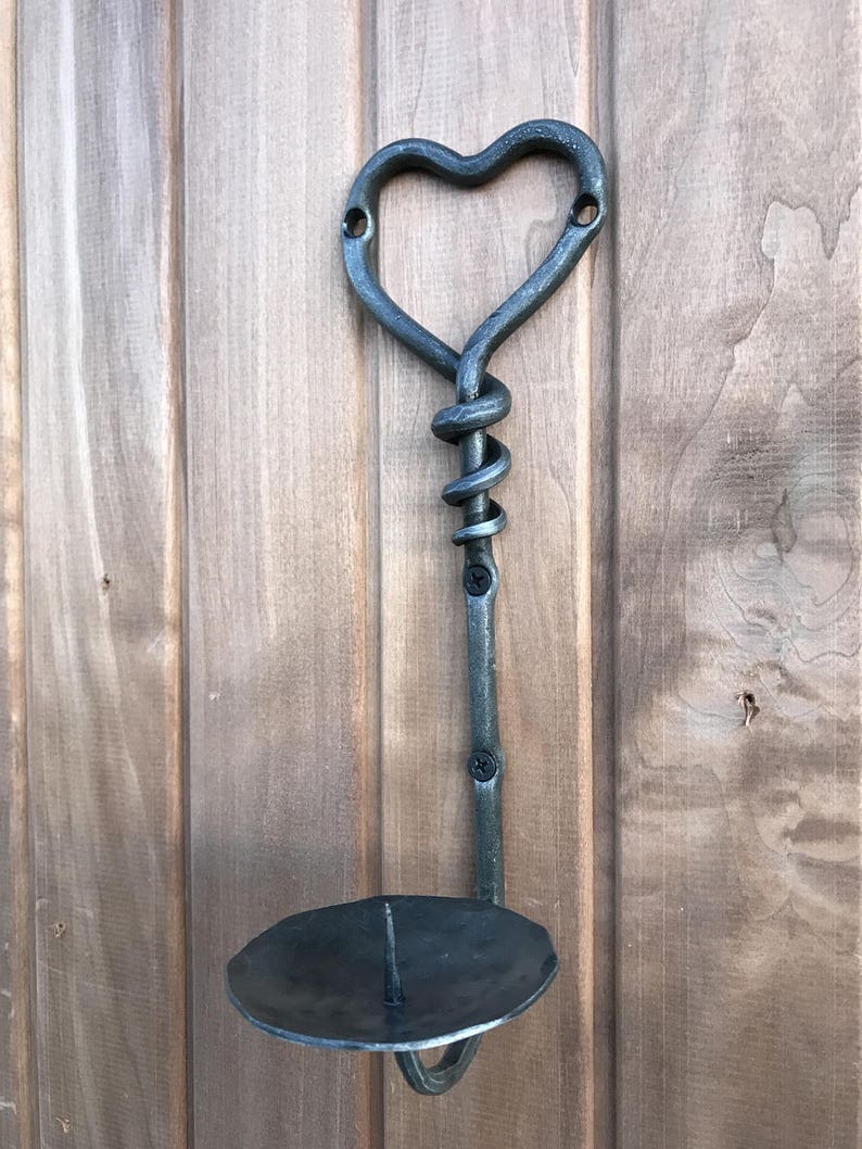 Wall Candle Holder Metal Wall Heart Shape Wall Candle Holder Etsy