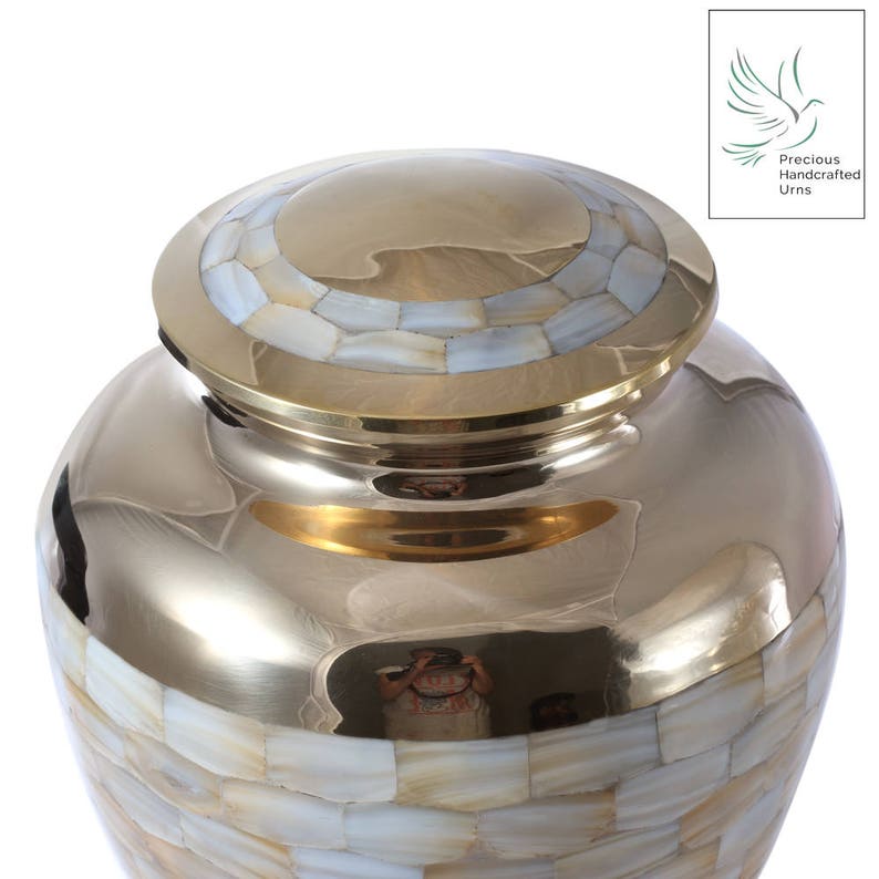 Urns Cremation Urn for Human Animal Pet Ashes Mother of Pearl Etsy Canada
