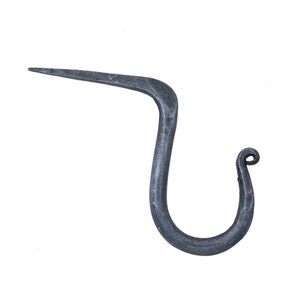 Hand forged metal Wall Hook Single Needle HOOK shape Hanger Antique Zinc metal Door Vintage Hooks for Clothes Coat Hat Bag Towel Hanger