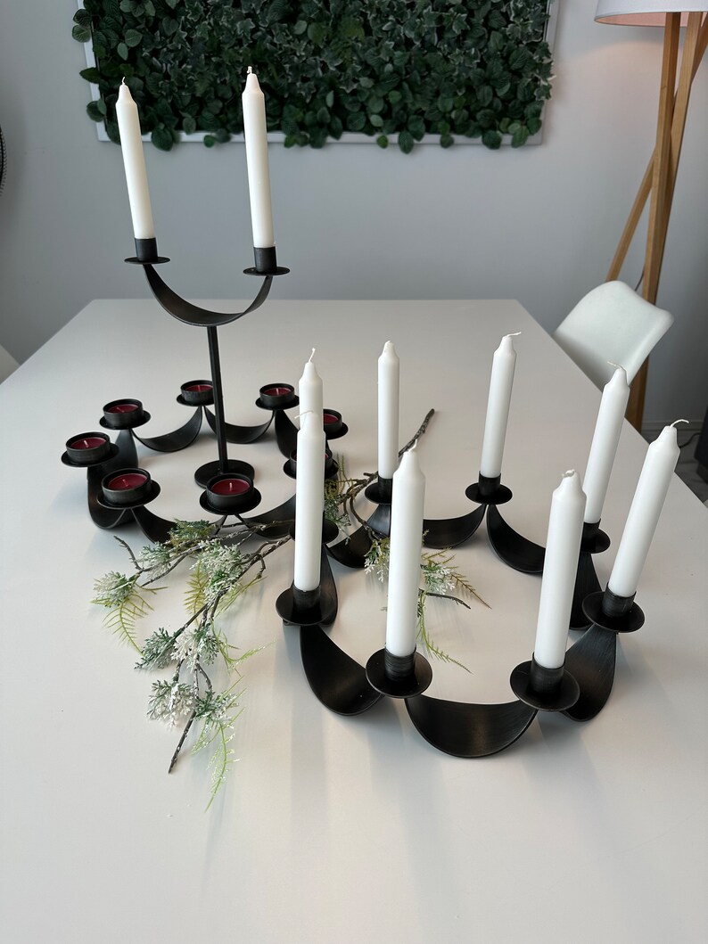 Classic Hand Iron Candle Stand Etsy