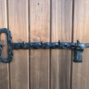 Soporte de llaves de pared forjado a mano KEY Shape Gancho forjado a mano, estante de ropa, ganchos de pared, ganchos de entrada