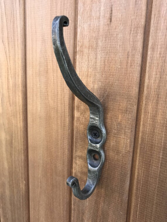Hand Metal Wall Hook Hanger Antique Zinc Metal Door Etsy