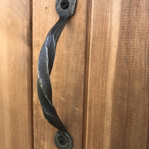 Door handle Iron hand forged Metal door handle Gate Gates Door Barn Handle Pull