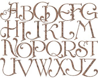 Old english alphabet | Etsy