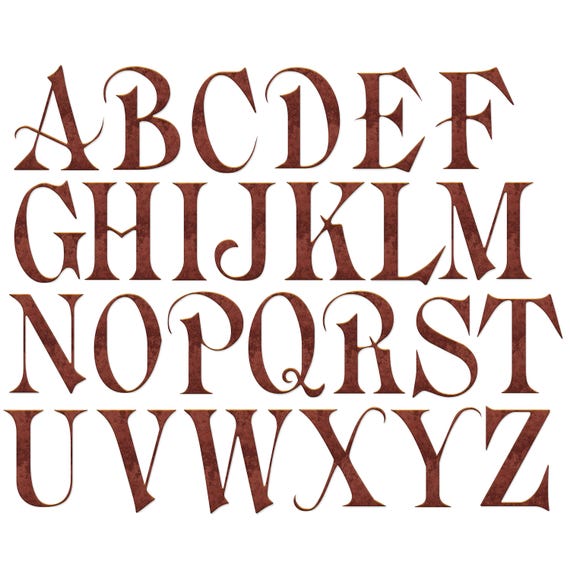 old english letters fonts cursive