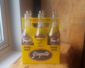 Vintage 1960 39 s Grapette Cardboard Six Pack Carrier w Vintage Soda Bottles