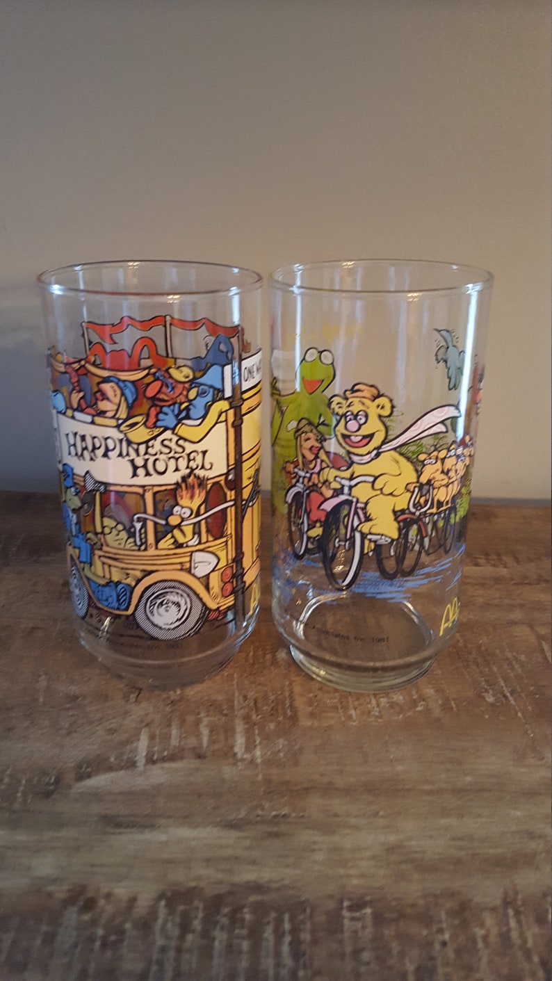 Vintage Muppet Glasses The Great Muppet Caper Lot of 4 | Etsy