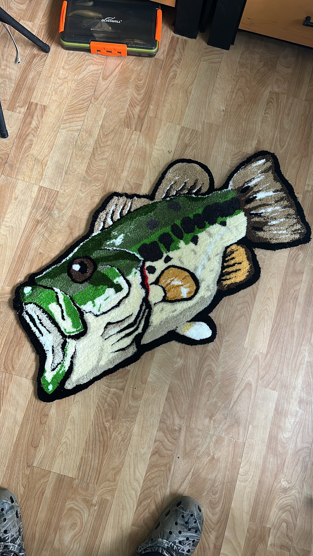Largemouth Bass Rug Etsy