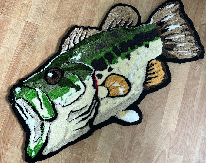 Largemouth Bass Rug - Etsy