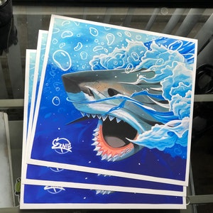 Great White Print