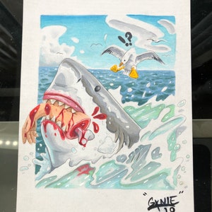 Hai-Attacke Druck 6 "x 8"