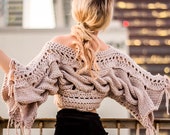 Crochet Knit Sweater Wings Sweater by Namaste and Crochet
