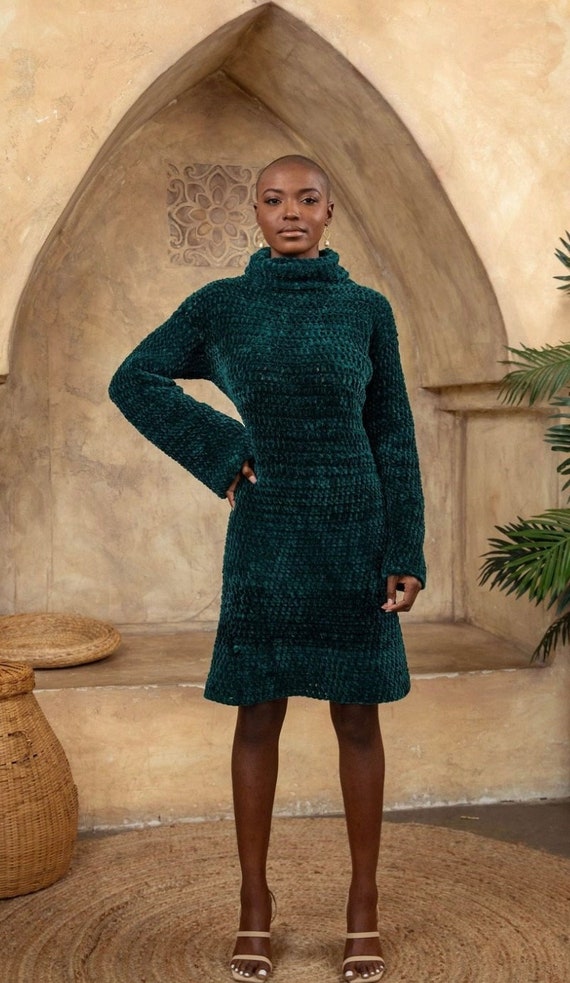 crochet dress yarn Beautiful Macrame Style Crochet With Silk Yarn and Smooth Soft Rayon Third  Quarter Sleeve Tunic/ Mini Dress. Perfect for Spring & Summer