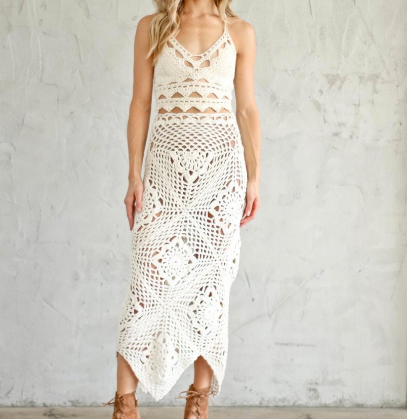Crochet lace skirt Rachel skirt by Namaste and Crochet | Etsy