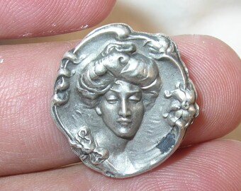 Broche antiguo de plata de ley