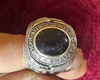 US Air Force Ring , USAF, 925 Sterling Silver, American Men Ring