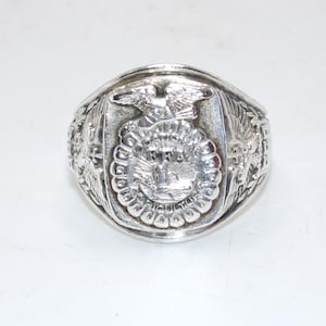 Vintage Sterling FFA Agriculture Ring by Balfour - Etsy