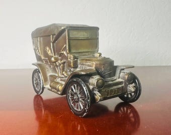 Vintage Ben Franklin Ersparnisse 1910 Antike Auto-Metallbank - Messington, 5-Zoll-Sammelerinnerungsstücke